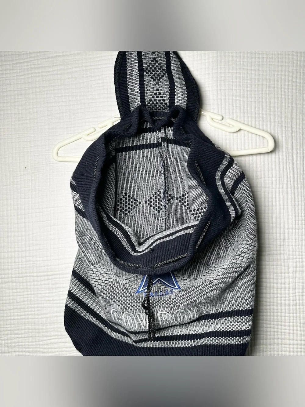 Dallas Cowboys Woven Embroided Star Backpack Boho Hippie Serape Style 16.5x17”